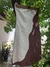 Vestido ondas curto - marrom e off - comprar online