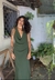 Vestido Odara longo - verde militar - comprar online