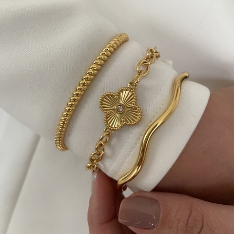 Pulseira 1 Flor Trevo - Virgínia