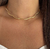 Conjunto Choker + Pulseira Ondulada na internet