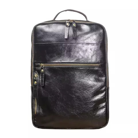 Mochila de Couro Para Notebook Preta Uni 6887 Espaço para Notebook 15.6 Polegada - comprar online