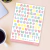 Cartela Adesivos Deco Planner Bujo - Alfabeto Bubble Pastel