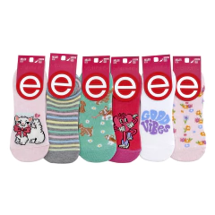 EL023-DAMA Invisible Alta Estampada Surtida | Cantidad mínima de compra 3 - comprar online