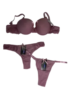 CJ2097-Condeza conjunto labrado sin base con detalle de cinta | Cantidad minima de compra 3 - tienda online