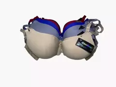 COR8823-Condeza corpiño talle especial rayado con encaje en contorno | Cantidad minima de compra 3 - comprar online