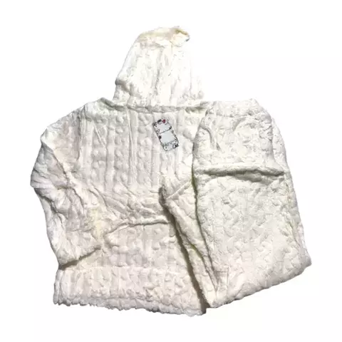 PJ205-Linda luna pijama plush dama liso canguro con bolsillo | Cantidad minima de compra 3 - comprar online