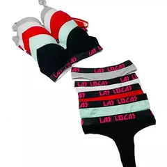 CJ296-CONJUNTO ARMADO DE ALGODÓN LAS LOCAS CON COLALES | Cantidad mínima de compra 3 - comprar online