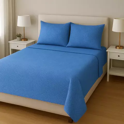 BL132-J&D novedades europa juego de sabanas 4 piezas tamaño full 1800 hilos lisos con relieve (1 sabana, 1 sabana inferior, 2 fundas almohadas) | Contidad minima de compra 3 - comprar online