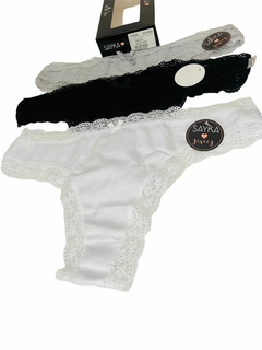 SK10600-(SAYKA) Colaless alg/lycra con puntilla