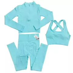 DE72-TOP DEPORTIVO CON CAMPERA Y CALZA | Cantidad mínima de compra 3 en internet