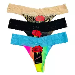BO916-COLALES ESTAMPADO CON PUNTILLA DE ALGODÓN | Cantidad mínima de compra 3 en internet