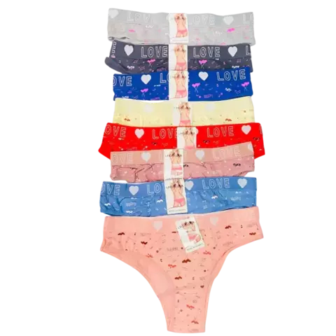 BO58098-63-Linda luna vedetina algodon estampado elastico love talle especial | Cantidad minima de compra 3 - comprar online