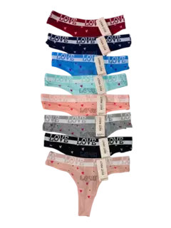 BO88637-21-Linda luna colales algodon estampado elastico love talle especial | Cantidad minima de compra 3 - comprar online