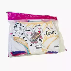 DLJ917-Bombacha Juvenil Frente Estampado. | Cantidad mínima de compra 3 en internet