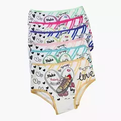 DLJ917-Bombacha Juvenil Frente Estampado. | Cantidad mínima de compra 3 - comprar online
