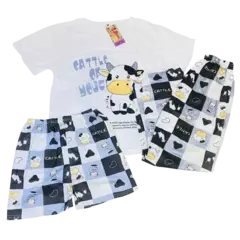 Imagen de PJ86122-Needfeel pijama dama 3 piezas con remera | Cantidad minima de compra 3