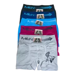 BX66293-114-MEN amorarma boxer hombre microfibra liso estampa lateral deportista ! Cantidad minima de compra 3 - comprar online