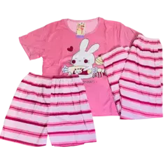 PJ90917-Needfeel pijama dama 3 piezas con remera | Cantidad minima de compra 3 en internet