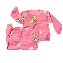 PJ828688-Linda Luna pijama frizado bebe nena | Cantidad minima de compra 3 - Lenceria marina
