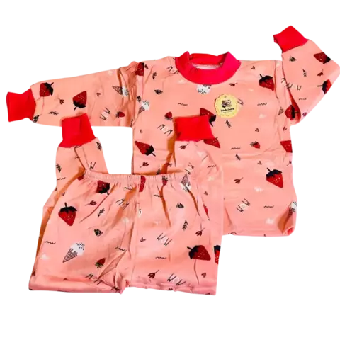PJ73503-Linda Luna pijama frizado bebe nena con boton | Cantidad minima de compra 3 - comprar online