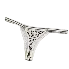 LO26169-Marca: Lovely |LESS REGULABLE ESTAMPADO ANIMAL PRINT BADERITA DE HUESO | Cantidad mínima de compra 3 - Lenceria marina