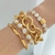 MIX PULSEIRA DIVINA + PULSEIRA LUANA + PULSEIRA ELLA+ BRACELETE ONDULADO