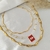 MIX COLAR MALHA 8MM + COLAR ALINE + COLAR CHOCKER ONDULADA