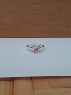 Anel Solitario zirconia 7 milimetros 1