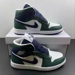 Nike Air Jordan 1 MID - Green and Navy