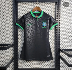 Camisa Seleção Brasileira - Feminina PRETA copa do mundo 2022