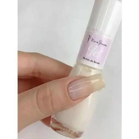 Esmalte Maria Pomposa Vestido de Renda Vegano 15 Free
