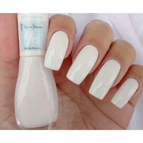 Esmalte Maria Pomposa Vestido Branco Vegano 15 Free