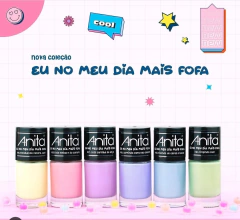 Kit C/6 Esmaltes Anita Coleção Eu No Meu Dia Mais Fofa