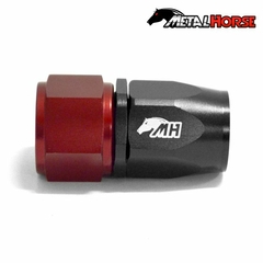 CONEXÃO MH 12AN RETA P/ AEROQUIP PRETA/VERMELHA