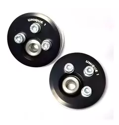 CAMBER PLATE VW G2/G3/G4 DESLOCADO UNIQUE - PRETO