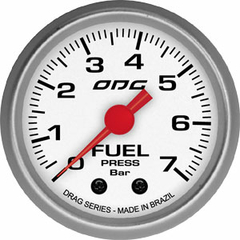 MANÔMETRO ODG DRAG FUEL 10KG 52MM -BRANCO