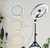 Ring light iluminador 8 polegadas com tripé de 2.10 metros - comprar online
