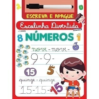 Escreva e Apague Escolinha Divertida Números