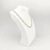 Colar choker de pérola com borda lisa banhada a ouro 18k na internet
