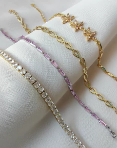 Pulseira Flores - Dizally Semijoias de Luxo