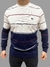 Sueter Tricot Retilineo Listrado Sallo- Branco Ref. 10105676