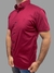 Camisa Masc. Social Manga Curta Rf - Vinho Ref.30588 - comprar online