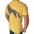 Camiseta Masc Acostamento Lobo nas Costas - Amarelo Girassol Ref. 96102190 - STATUS FOR MAN