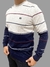 Sueter Tricot Retilineo Listrado Sallo- Branco Ref. 10105676 - comprar online