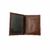 Carteira Dupla Couro Fosco Masculina Romano - Café / Madeira Ref.cm22021