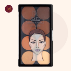 Paleta de Contorno em Pó - Ruby Kisses - Cor Medium Dark