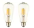 Kit 2 Lâmpada Filamento Led Âmbar Branco-quente 220v