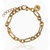 Pulseira D'antton 3X1 Elo 6 mm banho Ouro