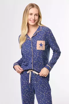 Pijama Americano Estrelas - Imagine Pijamas e Sonhos