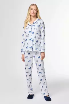 Pijama pele de pêssego cavalos na internet
